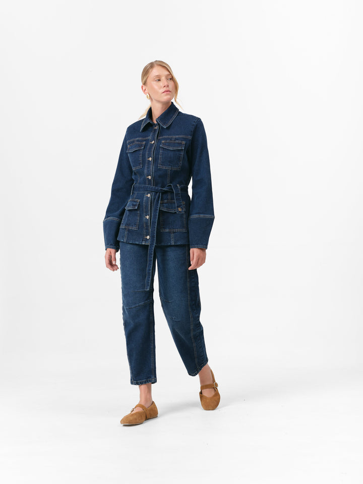 MAGNOLIA JACKE VINTAGE BLAU