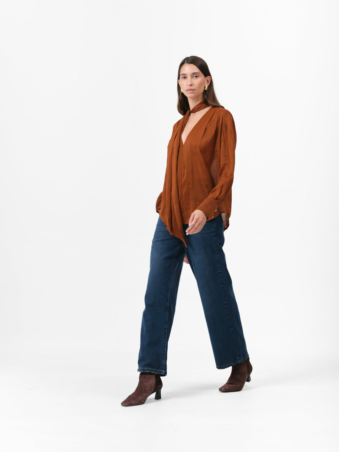TEASEL BLUSE KARAMELL