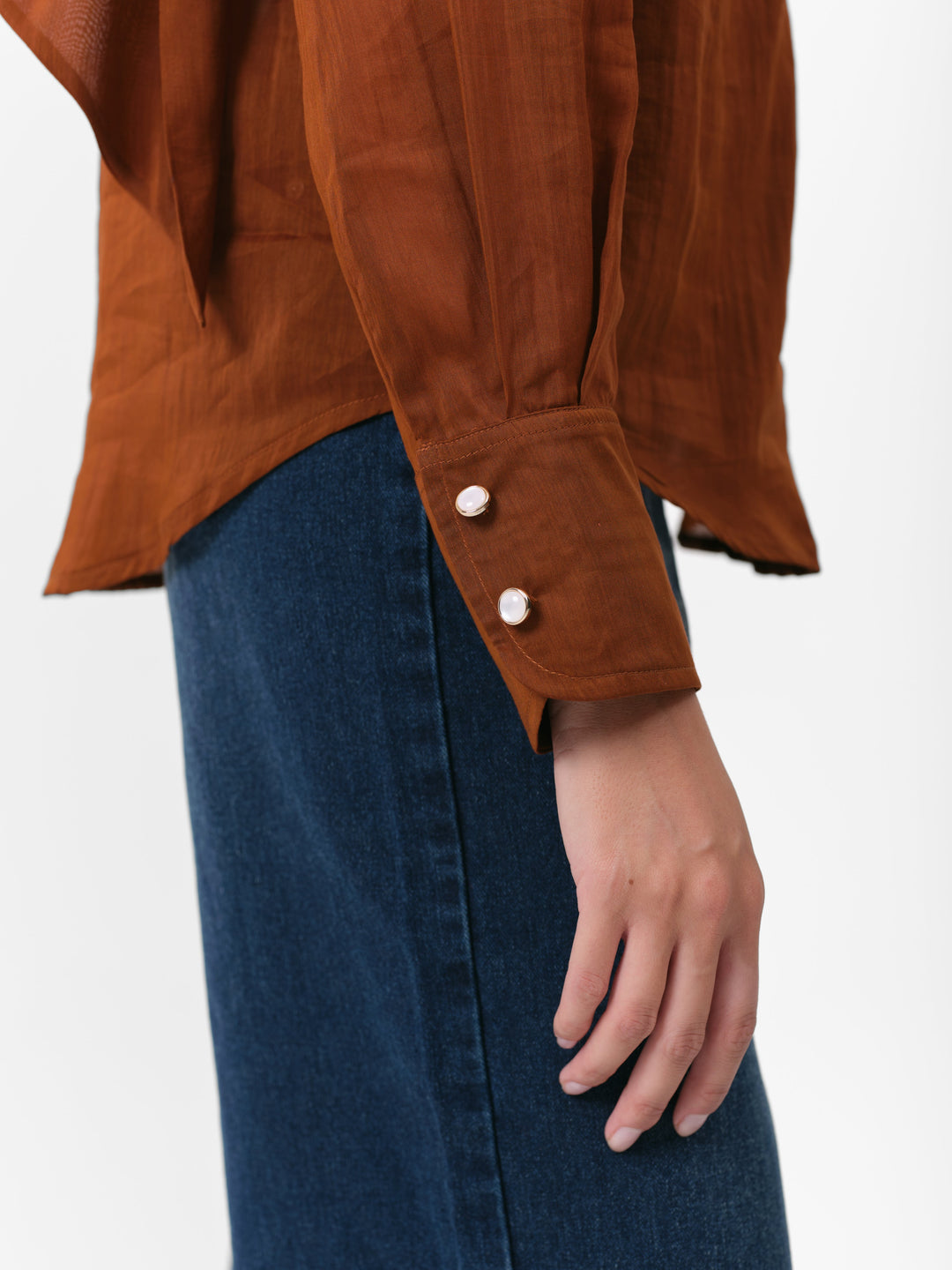 TEASEL BLUSE KARAMELL