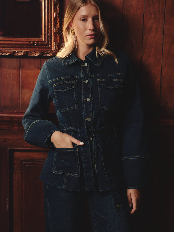 MAGNOLIA JACKE VINTAGE BLAU