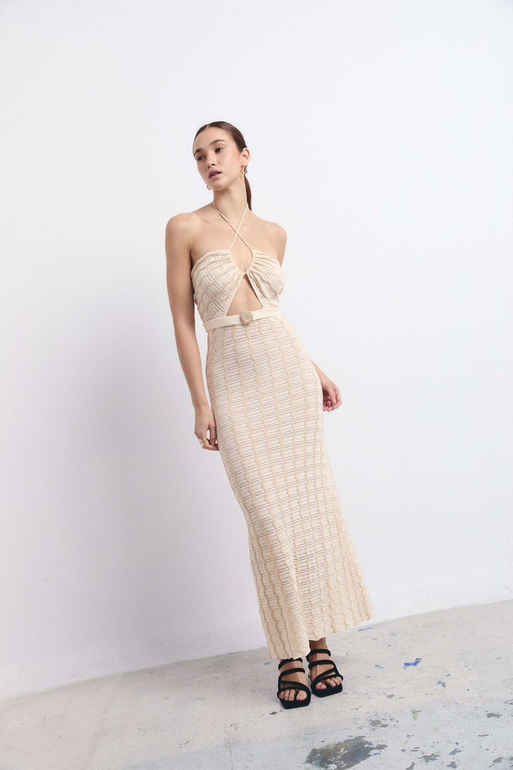 TROPEA KLEID ECRU