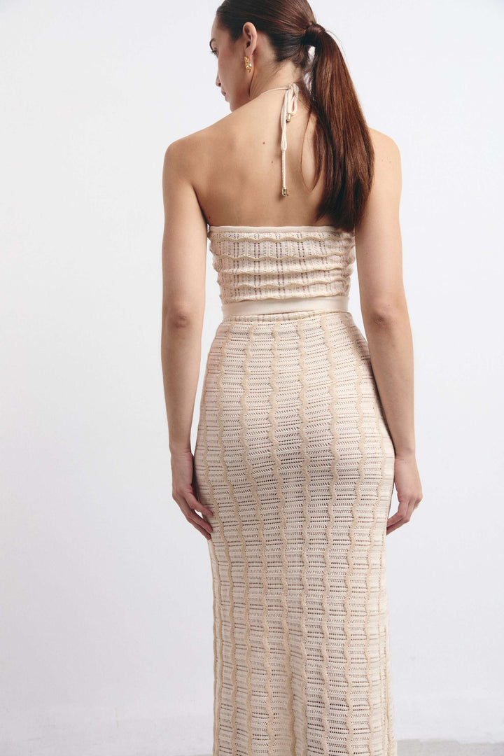 TROPEA KLEID ECRU