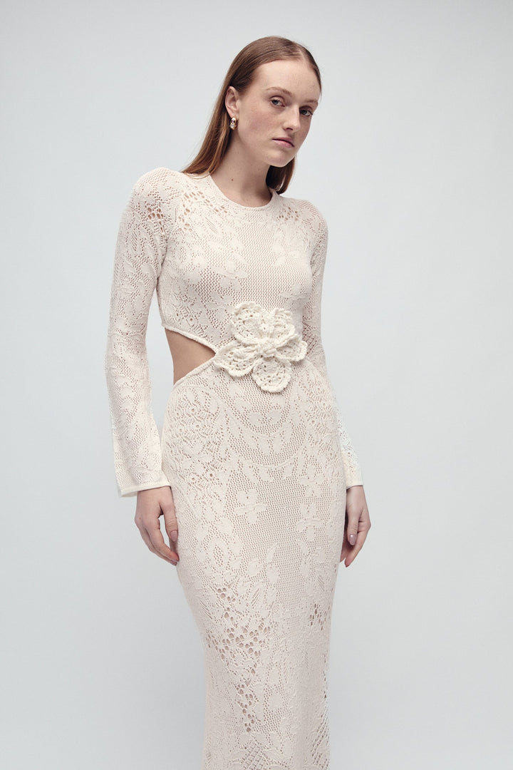 BLEECKER KLEID IVORY