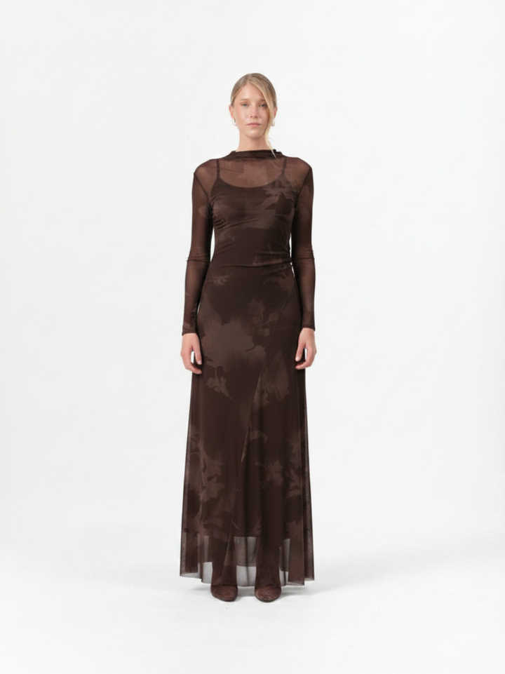 MOSS KLEID SCHOKOLADE