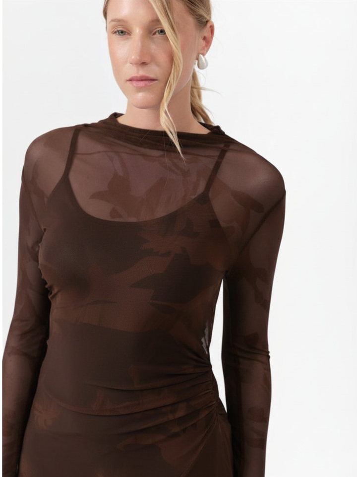 MOSS KLEID SCHOKOLADE