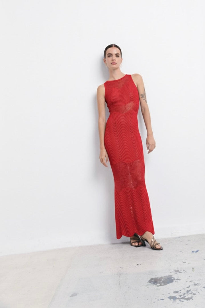 SICILIA KLEID KIRSCHTOMATE